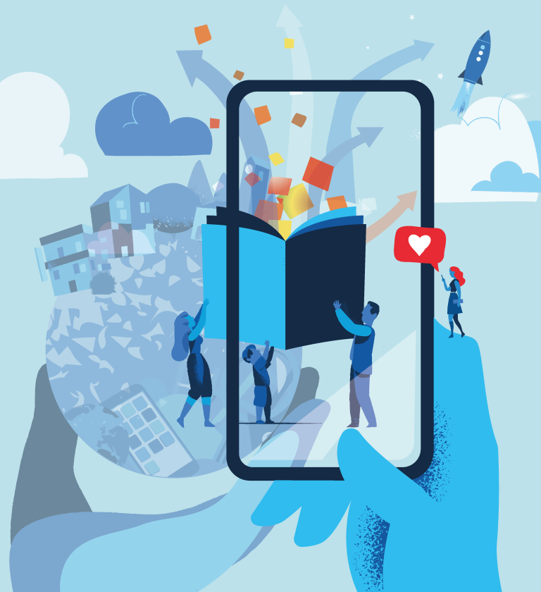 Titelgrafik der Veranstaltungsreihe Narrative Welten